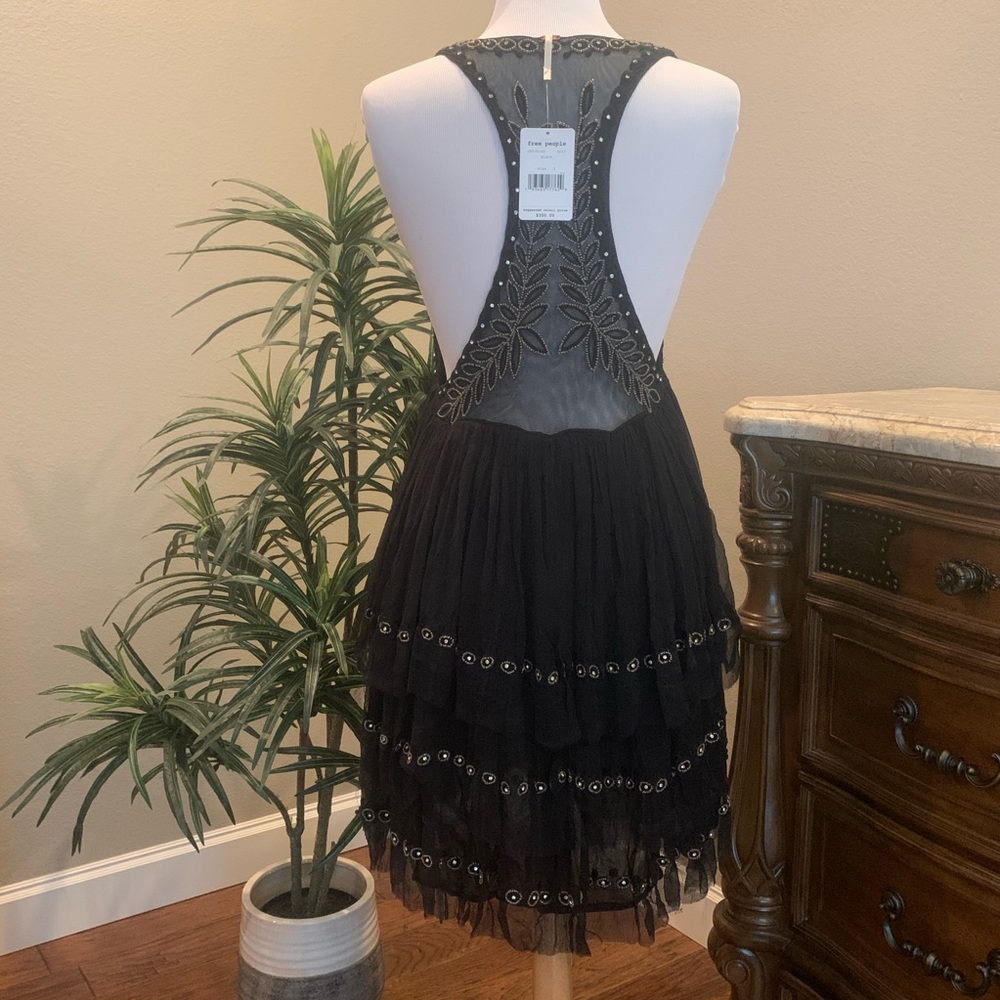 LAST ONE NWT $300 Fee People Twilight Mini Dress Black Small S Cocktail Party - Picture 11 of 16